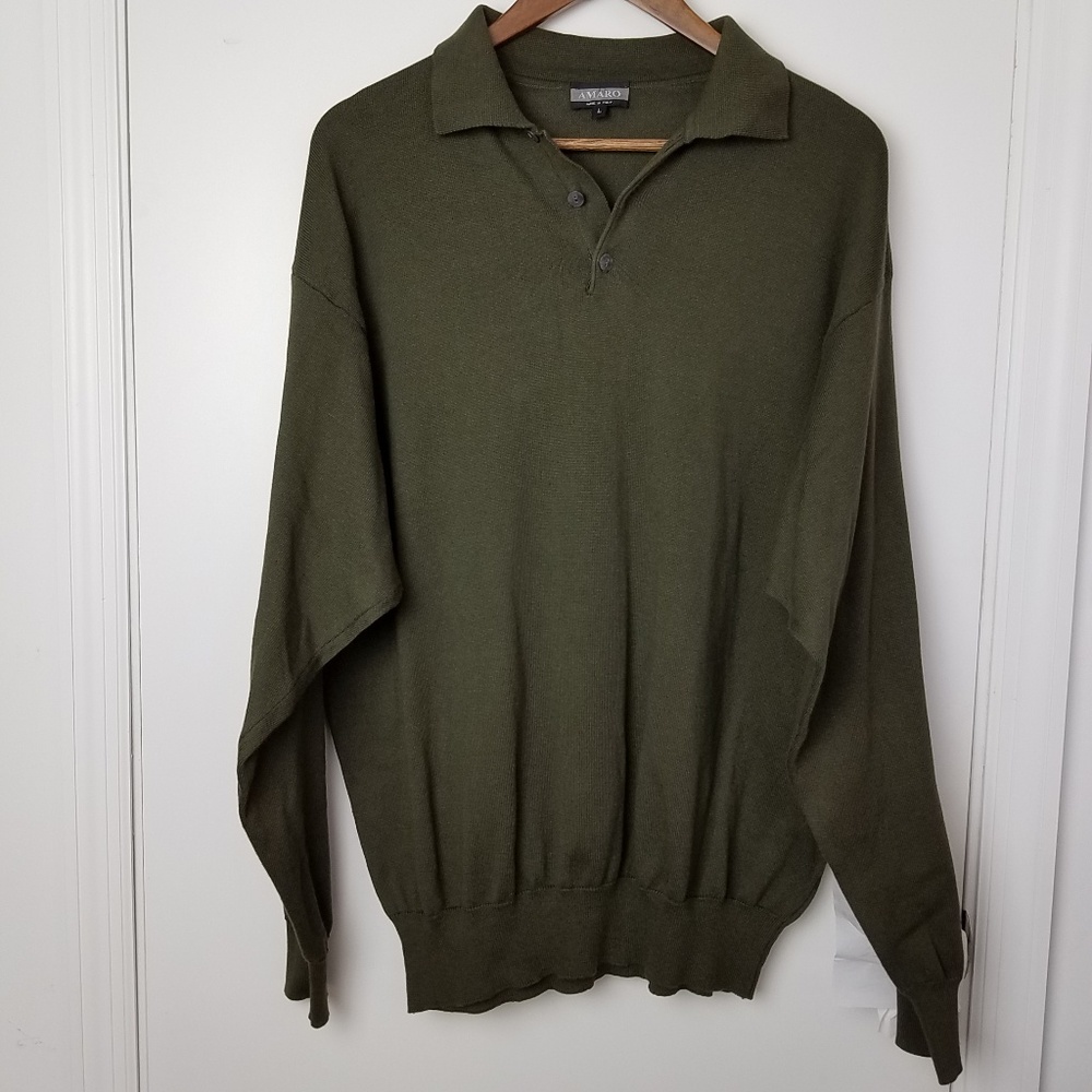 Amaro Pullover Mens Sweater size large.